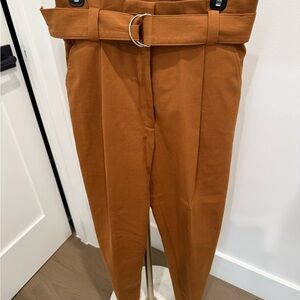 A.L.C. Tailored High-Waist Pants — Camel